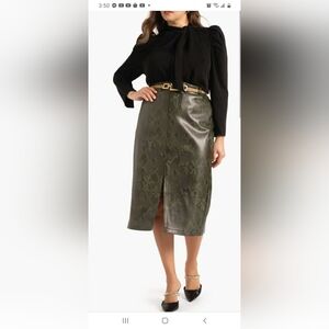 Eloquii faux Leather skin skirt+ FREE GIFT WITH PURCHASE!
